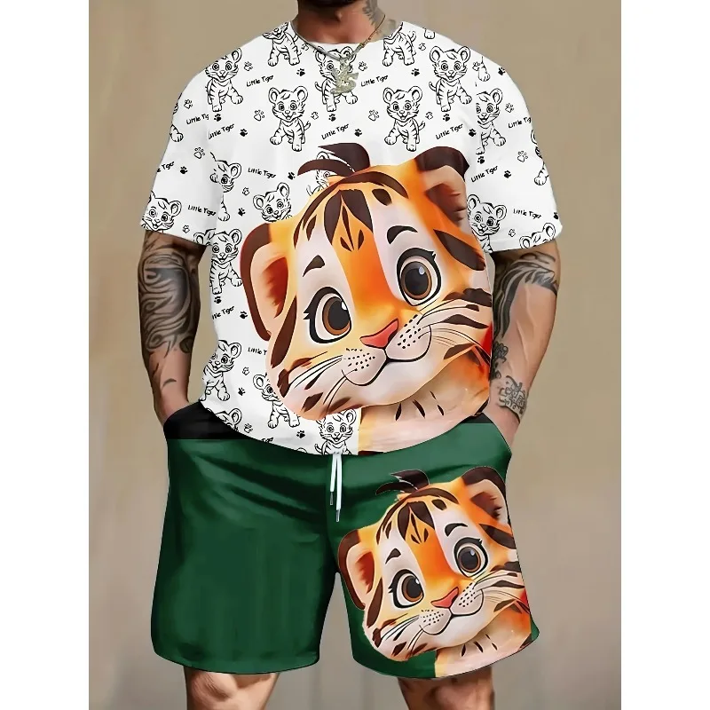 2025 3D Pattern Summer Fashion Trend Street Polyester Fiber Wear Daily T-shirt Shorts Set Casual Men Outdoor Sports
2025 3D Pattern Summer Fashion Trend Street Polyester Fiber Wear Daily T-shirt Shorts Set Casual Men Outdoor Sports