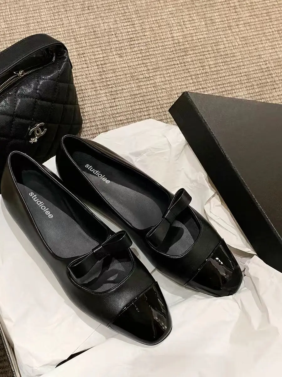 Sheepskin Version Genuine Leather Knot Square Head Mary Jane Flat Ballet Single Shoes Women's Fashion Casual Flats
Sheepskin Version Genuine Leather Knot Square Head Mary Jane Flat Ballet Single Shoes Women's Fashion Casual Flats