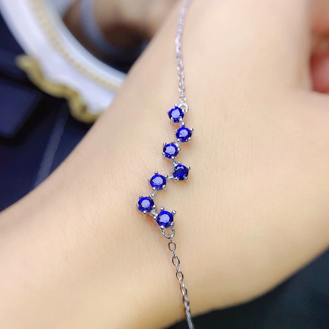 Natural Sapphire Bracelet, 925 Silver Certified, 3x3 mm Blue Gemstone, Pretty Girl Gift, free shipping
Natural Sapphire Bracelet, 925 Silver Certified, 3x3 mm Blue Gemstone, Pretty Girl Gift, free shipping