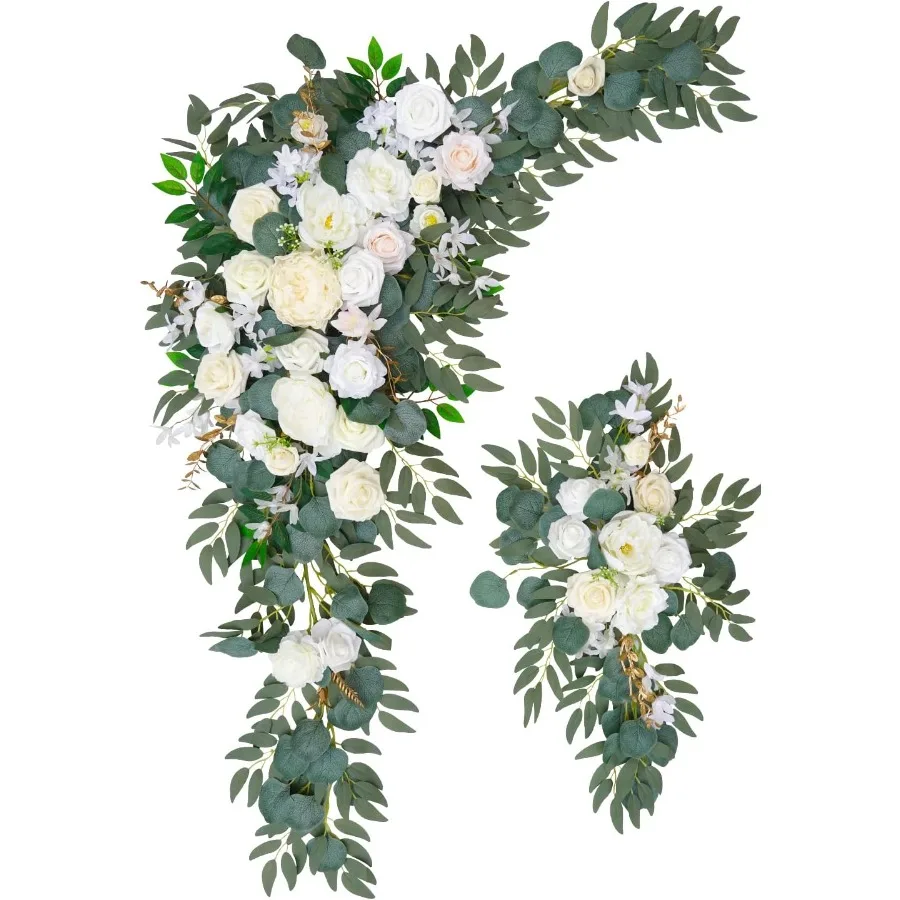 Arch Flowers Pack of 2 for Wedding Ceremony Arbor and Reception Backdrop Decoration Elegant Floral Design Ideal for Wedding Wel
Arch Flowers Pack of 2 for Wedding Ceremony Arbor and Reception Backdrop Decoration Elegant Floral Design Ideal for Wedding Wel