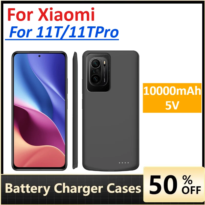 Portable Battery Charger Case for Xiaomi 11T/11TPro 10000mAh External Battery Mobile Phone Accessories
Portable Battery Charger Case for Xiaomi 11T/11TPro 10000mAh External Battery Mobile Phone Accessories