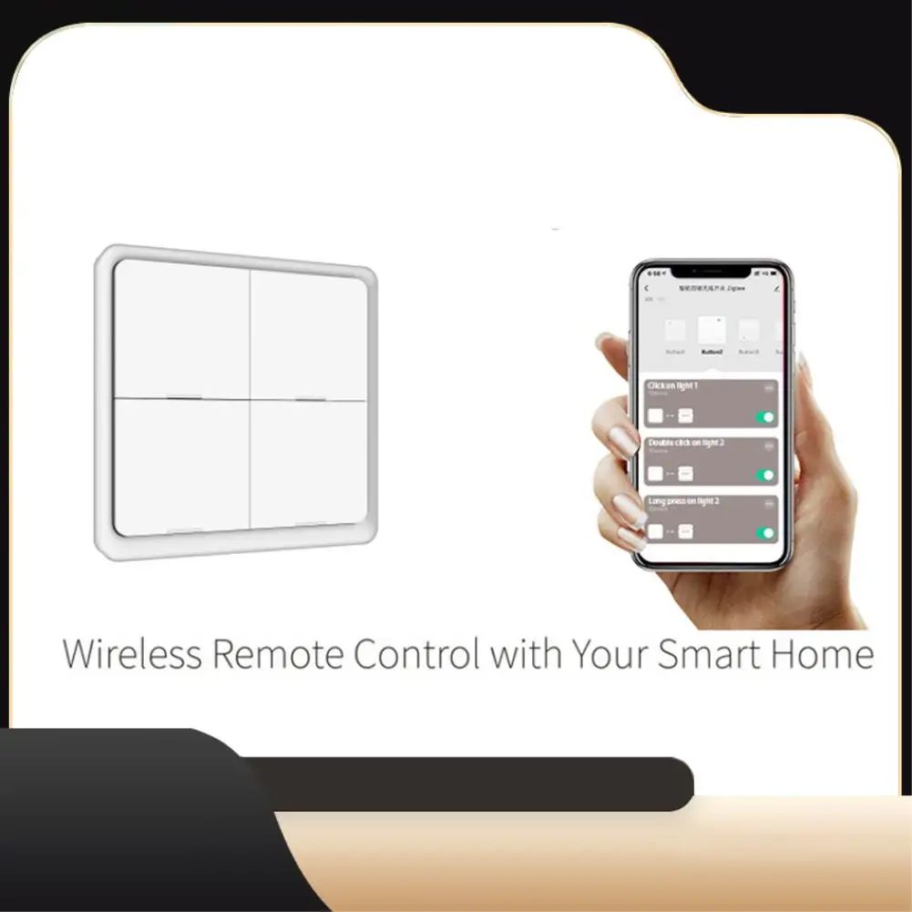 1 PC 4 Gang Tuya Zigbee Wireless 12 Scene Switch Push Button Controller Battery Powered Automation Scenario ABS For Tuya Devices
1 PC 4 Gang Tuya Zigbee Wireless 12 Scene Switch Push Button Controller Battery Powered Automation Scenario ABS For Tuya Devices