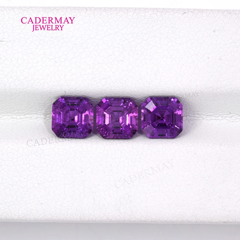 Cadermay Inclusions Purple Blue Sapphire 6x6mm Asscher Shape Violet Lab Sapphire Loose Gemstones for Diy Making Jewelry
Cadermay Inclusions Purple Blue Sapphire 6x6mm Asscher Shape Violet Lab Sapphire Loose Gemstones for Diy Making Jewelry