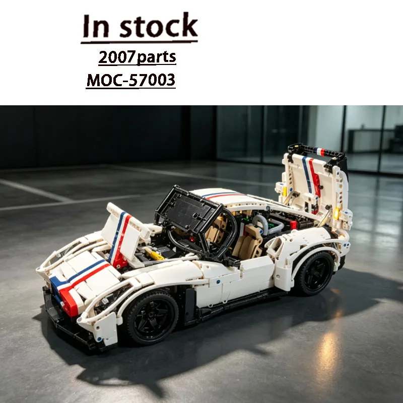 MOC-57003 White New Sports Supercar Building Block Model, 2007 Parts, Creative Building Toy, Birthday Gift for Boys and Kids
MOC-57003 White New Sports Supercar Building Block Model, 2007 Parts, Creative Building Toy, Birthday Gift for Boys and Kids
