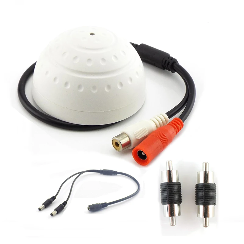 CCTV Pickup Microphone Audio Sound DC 1 to 2 Way Power Splitter Cable RCA male to Male Connector Monitoring for CCTV Camera w28
CCTV Pickup Microphone Audio Sound DC 1 to 2 Way Power Splitter Cable RCA male to Male Connector Monitoring for CCTV Camera w28