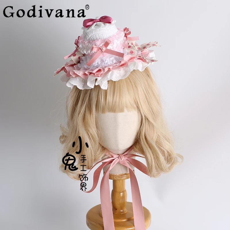 2025 New Japanese Original Cute Lolita Bowknot Small Hat Cartoon Sweet Girl Cosplay Comic Exhibition Lolita Hat
2025 New Japanese Original Cute Lolita Bowknot Small Hat Cartoon Sweet Girl Cosplay Comic Exhibition Lolita Hat