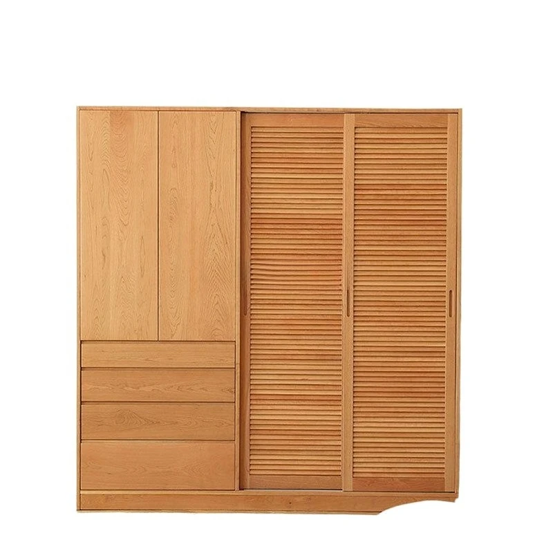 Japanese solid wood wardrobe cherry wood Nordic log sliding shutter door sliding door locker bedroom large wardrobe simple
Japanese solid wood wardrobe cherry wood Nordic log sliding shutter door sliding door locker bedroom large wardrobe simple