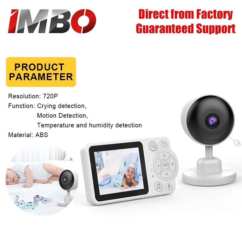 Hot Sale 2.4G Baby Monitor 2.8'' Screen IR Night Vision 4X Zoom Two-Way Audio Cry Detection Temp Monitor Feed Reminder
Hot Sale 2.4G Baby Monitor 2.8'' Screen IR Night Vision 4X Zoom Two-Way Audio Cry Detection Temp Monitor Feed Reminder