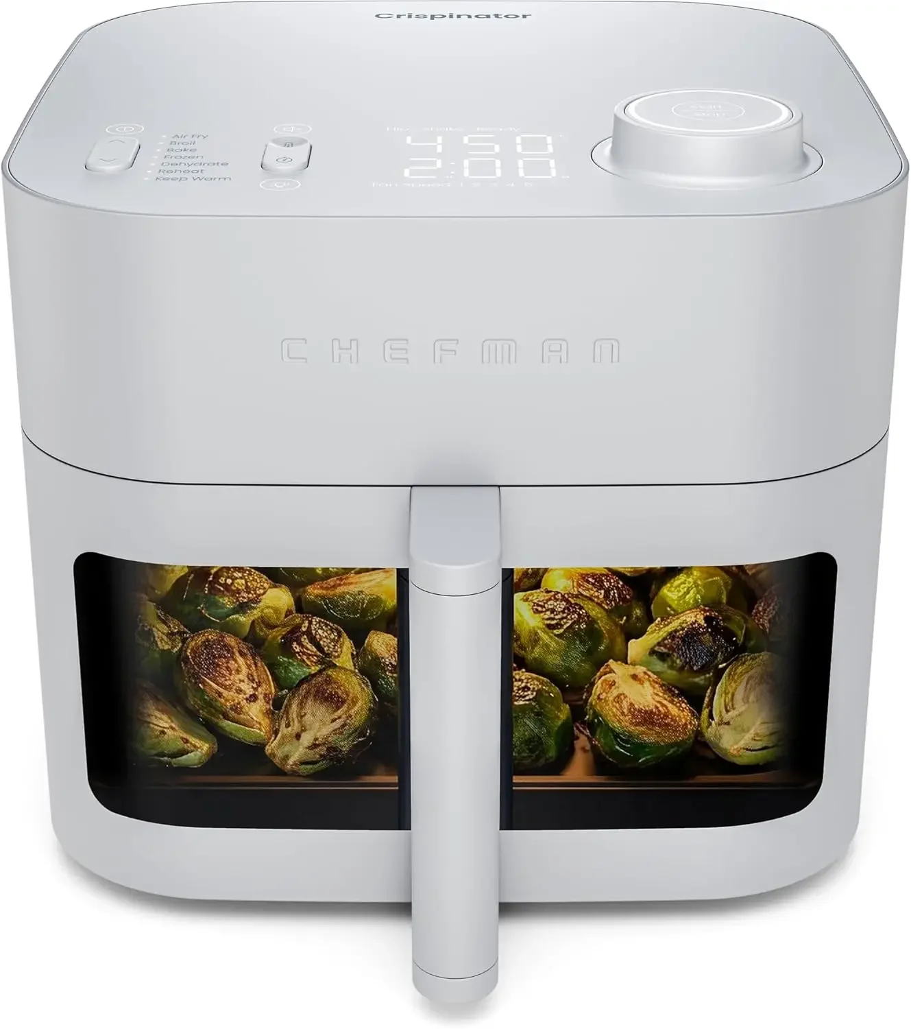 Crispinator Air Fryer 7 in 1 with 8 Qt Capacity 450 F Max Temp TurboFry Pro Technology for Fast Even Results Bake Broil
Crispinator Air Fryer 7 in 1 with 8 Qt Capacity 450 F Max Temp TurboFry Pro Technology for Fast Even Results Bake Broil