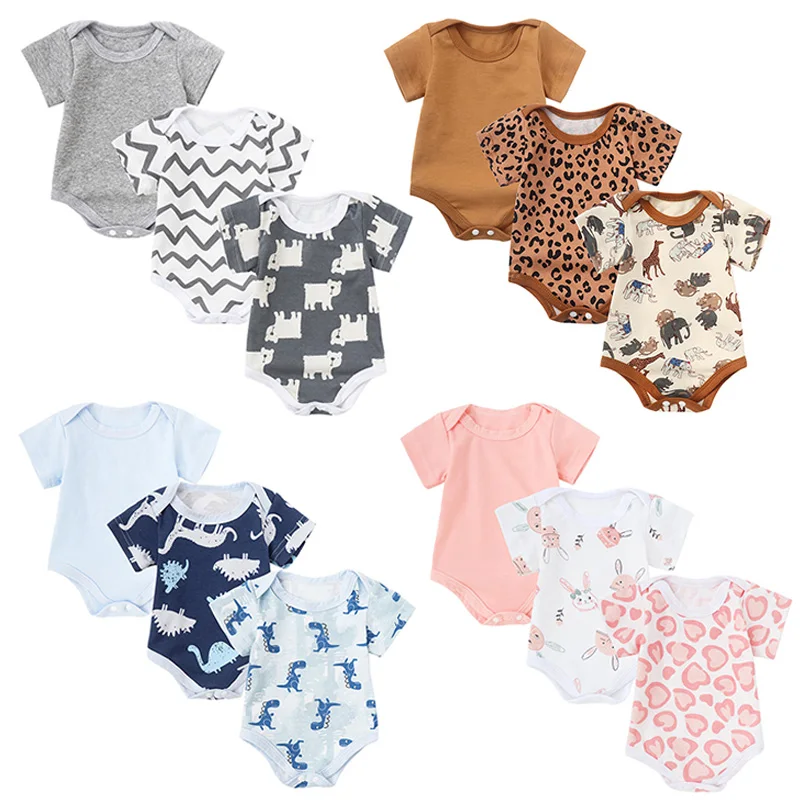 3Pcs/lot Newborn Romper Summer Baby Jumpsuit Cotton One-Piece Clothes for Boys Girls Fashion Striped Print Infant Clothing
3Pcs/lot Newborn Romper Summer Baby Jumpsuit Cotton One-Piece Clothes for Boys Girls Fashion Striped Print Infant Clothing