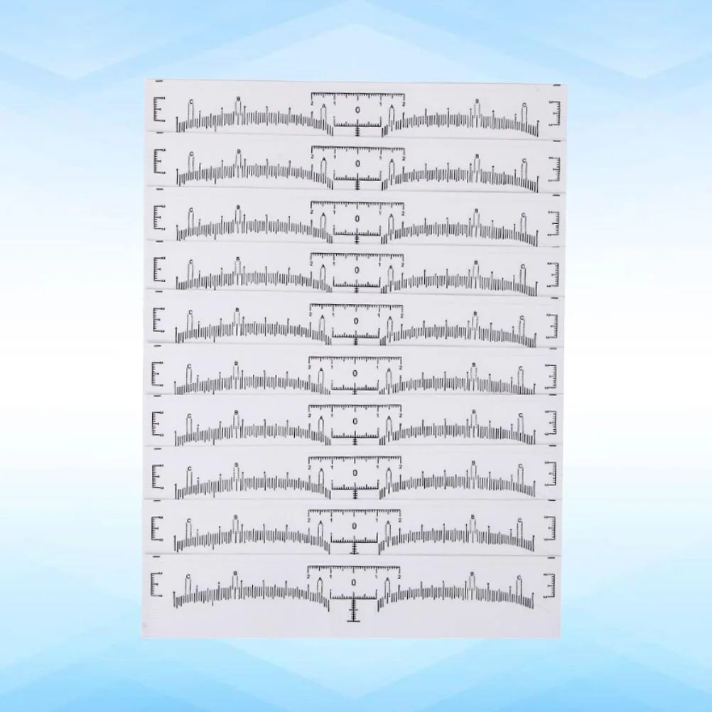 100Pcs Professional Eyebrow Ruler Microblading Tool Accurate Eyebrow Shaper Measure Vernier Caliper
100Pcs Professional Eyebrow Ruler Microblading Tool Accurate Eyebrow Shaper Measure Vernier Caliper