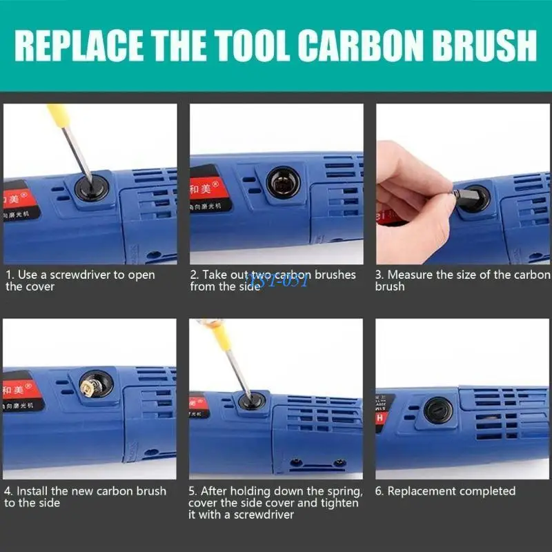 E15A 4Pcs Electric Carbon Brush Set Power Tool Repair for Angles Grinders and Drills Cutting Machine Maintenance Accessories
E15A 4Pcs Electric Carbon Brush Set Power Tool Repair for Angles Grinders and Drills Cutting Machine Maintenance Accessories