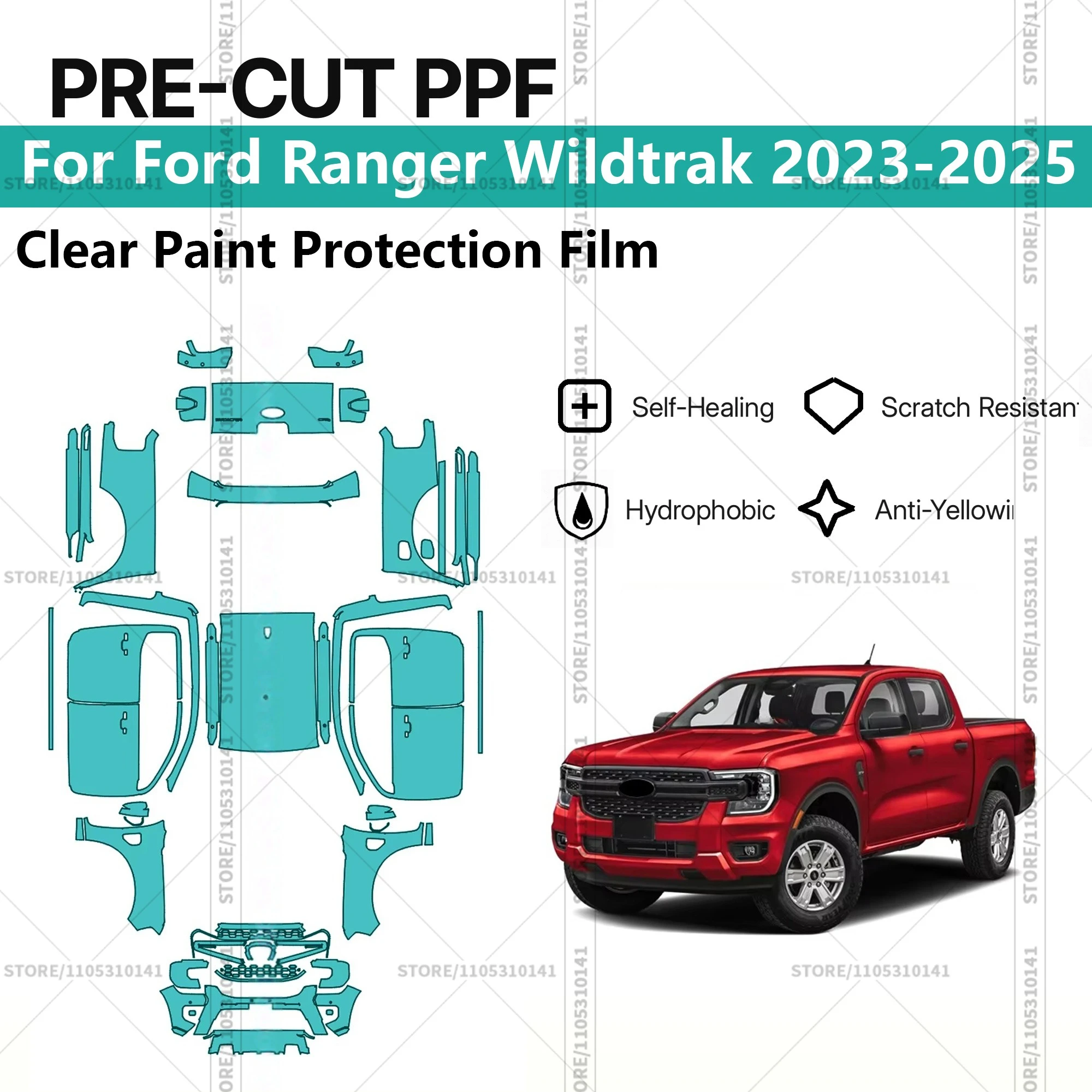 Предварительно нарезанная прозрачная защитная пленка PPF для автомобилей, профессиональная автомобильная пленка PPF для Ford Ranger Wildtrak 2023-2025
Предварительно нарезанная прозрачная защитная пленка PPF для автомобилей, профессиональная автомобильная пленка PPF для Ford Ranger Wildtrak 2023-2025