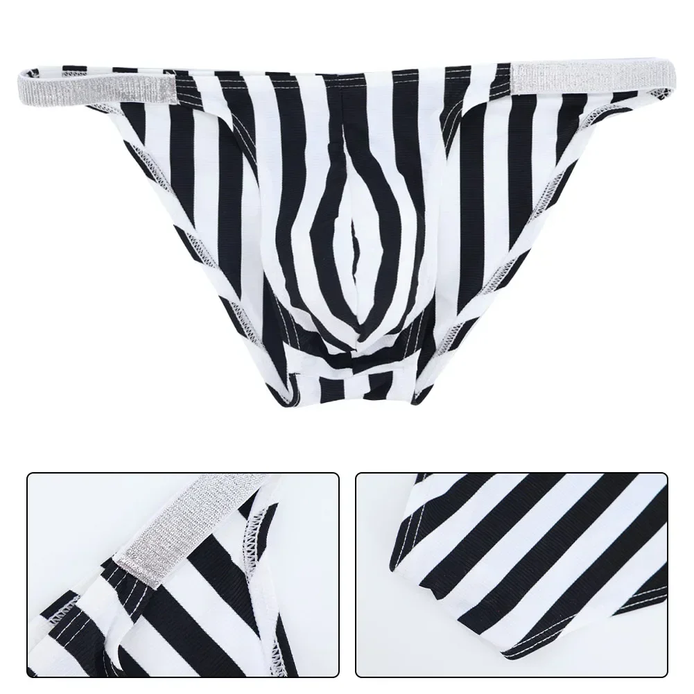 Men's Panties Sexy Breathable Lingerie Soft Comfortable Briefs Stripe Low Waist Underwear Ultra-Thin Trunks Seamless Underpants
Men's Panties Sexy Breathable Lingerie Soft Comfortable Briefs Stripe Low Waist Underwear Ultra-Thin Trunks Seamless Underpants