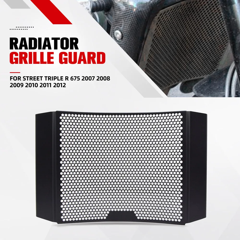 For Street Triple R 675 2007 2008 2009 2010 2011 2012 Motorcycle Radiator Guard Cover Cooler Protection Street Triple 675R