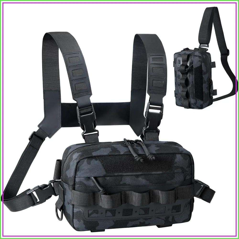 Water-Resistant Outdoor Chest Bag for Men, Tactical Fishing Pack for Running, Cycling, Hiking
Water-Resistant Outdoor Chest Bag for Men, Tactical Fishing Pack for Running, Cycling, Hiking