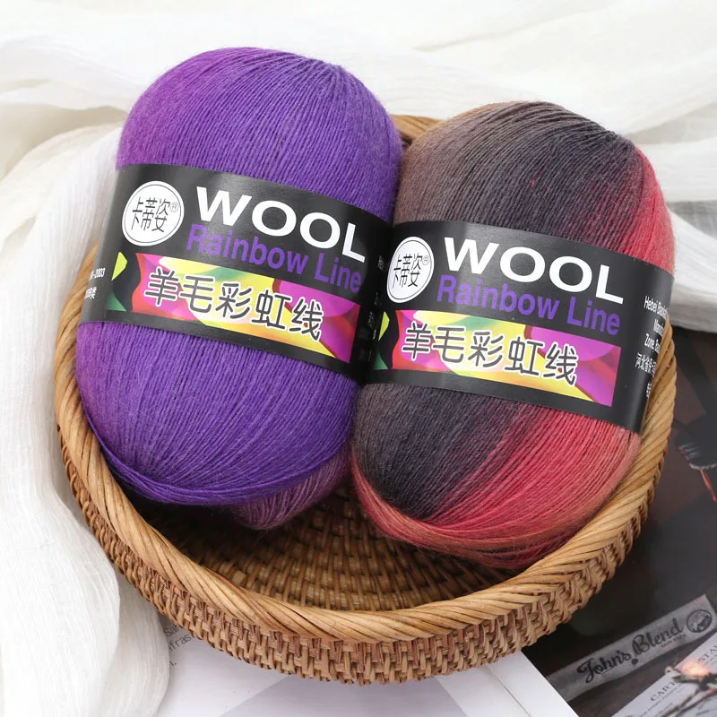 Wool Rainbow Line 100g Ball Section Dyed Gradual Fancy Line Hand Crochet DIY Material Wrap Coat Shawl Line
Wool Rainbow Line 100g Ball Section Dyed Gradual Fancy Line Hand Crochet DIY Material Wrap Coat Shawl Line