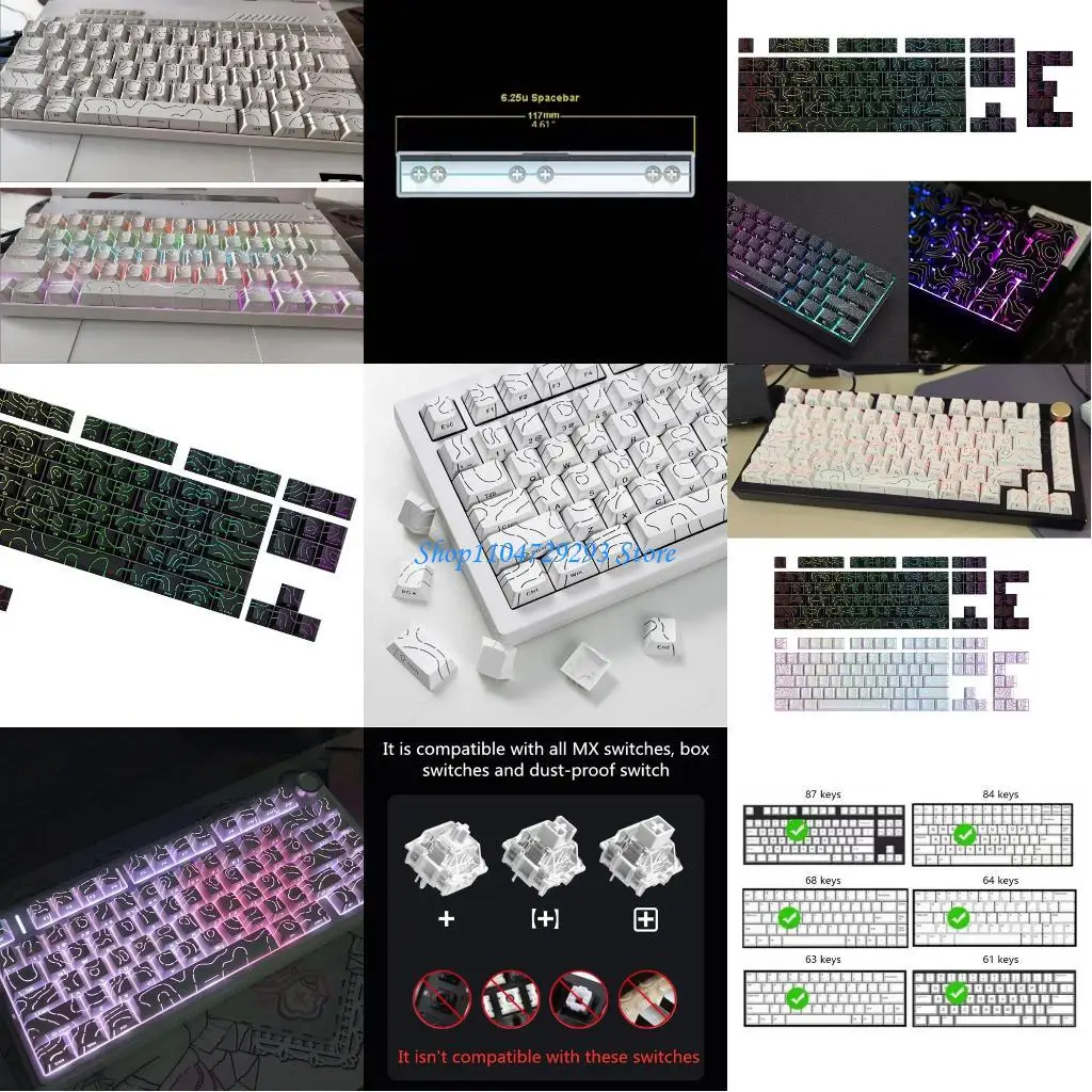 Y2GD 97Key Side Printed Keycaps Professional PBT Contour4.0 Original Height for 61 64 68 75 84 Mechanical Keyboards
Y2GD 97Key Side Printed Keycaps Professional PBT Contour4.0 Original Height for 61 64 68 75 84 Mechanical Keyboards
