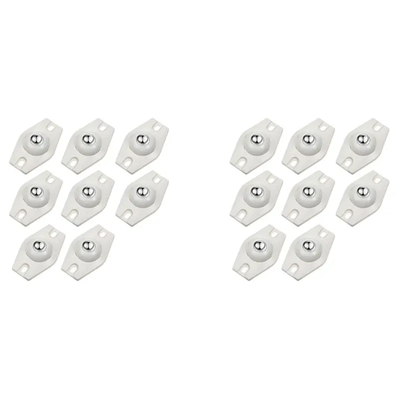 16 Pieces Self Adhesive Caster Wheels Mini Swivel Wheels 360 Degree Rotation Sticky Pulley With Ball Bearings (White)
16 Pieces Self Adhesive Caster Wheels Mini Swivel Wheels 360 Degree Rotation Sticky Pulley With Ball Bearings (White)