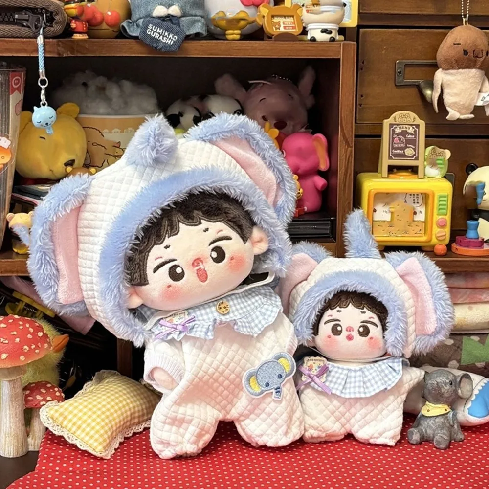 Elephant Jumpsuit 10cm Cotton Doll Clothes Cartoon Hat Lovely 20cm Doll Clothes Outfit Creative Funny Doll Dress Up Set
Elephant Jumpsuit 10cm Cotton Doll Clothes Cartoon Hat Lovely 20cm Doll Clothes Outfit Creative Funny Doll Dress Up Set