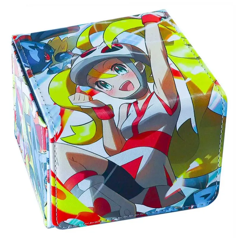 Cartoon DIY large capacity leather card box Korrina PTCG Thickened Anime and Game Collection Card Storage Box
Cartoon DIY large capacity leather card box Korrina PTCG Thickened Anime and Game Collection Card Storage Box