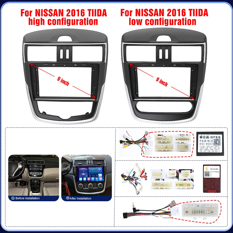 9-дюймовый автомобильный радиоприемник, установка DVD GPS, пластиковая панель Fascia, рамка для NISSAN TIIDA 2016, комплект панели приборной панели
9-дюймовый автомобильный радиоприемник, установка DVD GPS, пластиковая панель Fascia, рамка для NISSAN TIIDA 2016, комплект панели приборной панели