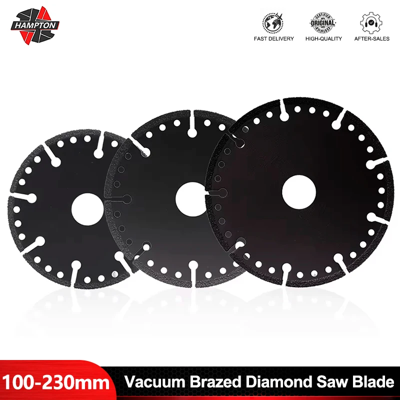 HAMPTON Brazed Diamond Saw Blade 100/115/125/150/180/230mm Circular Cutting Disc For Steel Metal Stone Cast Iron Rebar Aluminum
HAMPTON Brazed Diamond Saw Blade 100/115/125/150/180/230mm Circular Cutting Disc For Steel Metal Stone Cast Iron Rebar Aluminum