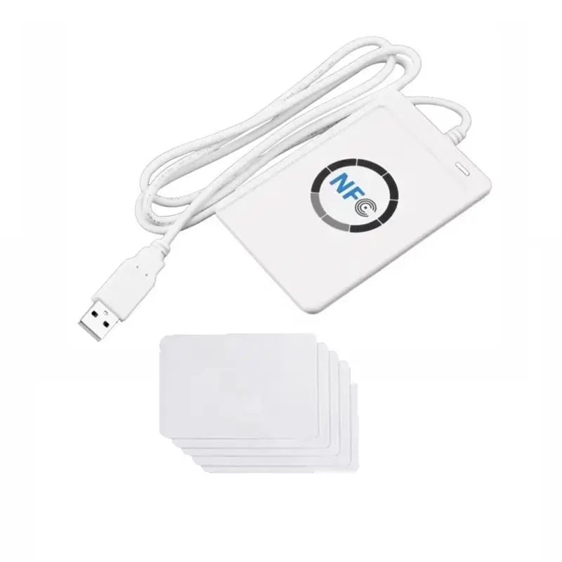 A73E-ACR122U RFID IC Smart Card Reader Duplicator +5XCUID Card Writer Copier Writable Clone 13.56Mhz ID IC Card Copier
A73E-ACR122U RFID IC Smart Card Reader Duplicator +5XCUID Card Writer Copier Writable Clone 13.56Mhz ID IC Card Copier