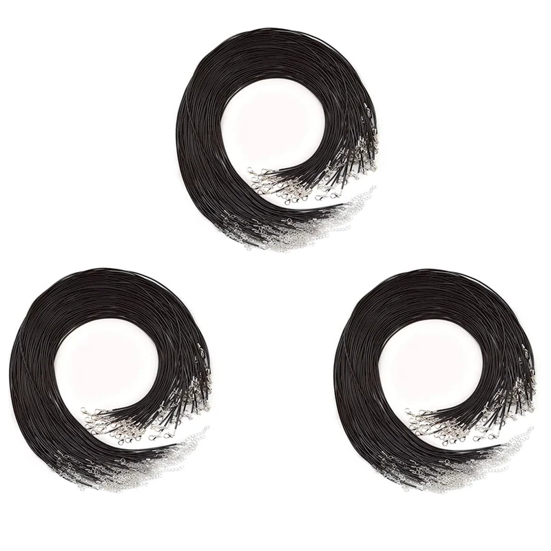 CYL-60 Pieces 20 Inches Black Waxed Necklace Cord With Clasp Bulk For Bracelet Necklace And Jewelry Making
CYL-60 Pieces 20 Inches Black Waxed Necklace Cord With Clasp Bulk For Bracelet Necklace And Jewelry Making