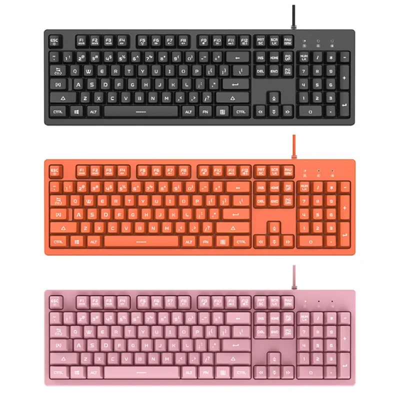 Mechanical Gaming Keyboard 104 Keys RGB Backlit Keyboards Two-color Injection Cover for Gamer Computer Laptop
Mechanical Gaming Keyboard 104 Keys RGB Backlit Keyboards Two-color Injection Cover for Gamer Computer Laptop