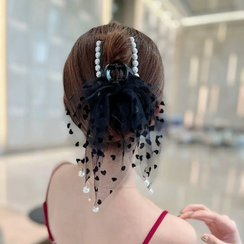 Women's New Versatile Fairy Style Mesh Tassel Large Hair Clip Hair Accessory Temperament, Back of The Head Hair Clip
Women's New Versatile Fairy Style Mesh Tassel Large Hair Clip Hair Accessory Temperament, Back of The Head Hair Clip