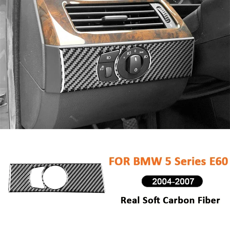 Carbon Fiber Car Headlight Control Switch Adjustment Panel Knob Trim Frame Decoration Sticker For BMW 5 Series E60 2004-2007
Carbon Fiber Car Headlight Control Switch Adjustment Panel Knob Trim Frame Decoration Sticker For BMW 5 Series E60 2004-2007