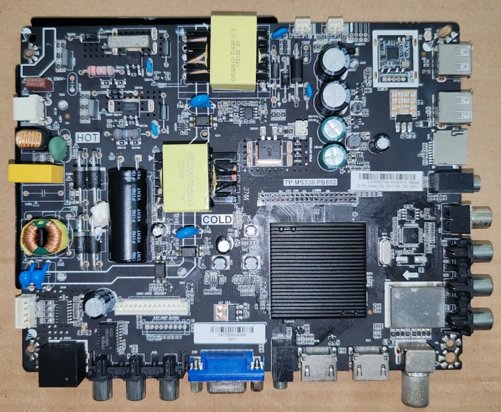 TP.MS338.PB802 WiFi network TV motherboard English version matched with remote control sent together
TP.MS338.PB802 WiFi network TV motherboard English version matched with remote control sent together