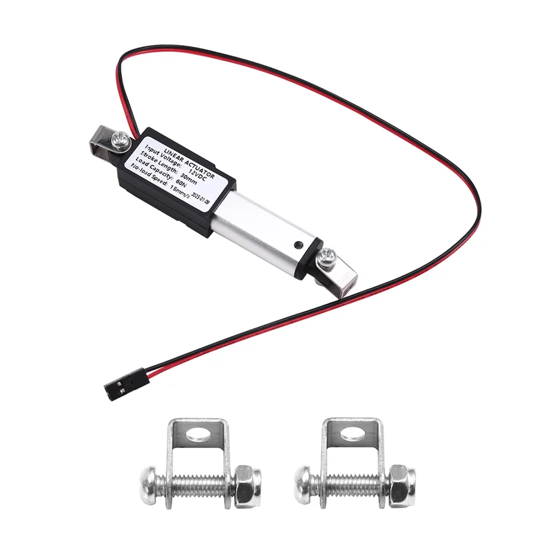 Micro Linear Actuator 1" Stroke, 60N/13.5Lb, Speed 30Mm/S Mini Electric Waterproof Actuator Motor Linear Actuator 12V
Micro Linear Actuator 1" Stroke, 60N/13.5Lb, Speed 30Mm/S Mini Electric Waterproof Actuator Motor Linear Actuator 12V