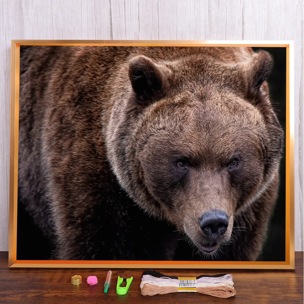 Animal Brown Bear Printed Canvas Cross Stitch Complete Kit DIY Embroidery Sewing Craft Needlework Handmade Sales Needle Design
Animal Brown Bear Printed Canvas Cross Stitch Complete Kit DIY Embroidery Sewing Craft Needlework Handmade Sales Needle Design