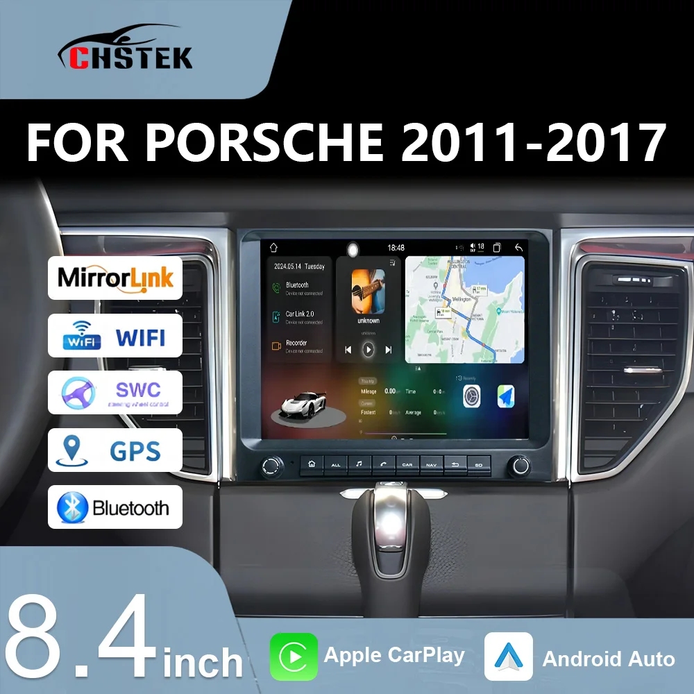 CHSTEK Car Radio For Porsche 2011 2012 2013 2014-2017 Bluetooth WiFi Navigation GPS Multimedia Wireless Carplay Android Auto 4G
CHSTEK Car Radio For Porsche 2011 2012 2013 2014-2017 Bluetooth WiFi Navigation GPS Multimedia Wireless Carplay Android Auto 4G