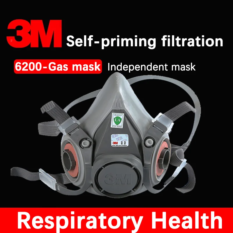 3M 6200 Self-priming Filtering Gas Mask Half Mask for Paint Spraying, Chemical Gas, Industrial Dust Headgear
3M 6200 Self-priming Filtering Gas Mask Half Mask for Paint Spraying, Chemical Gas, Industrial Dust Headgear