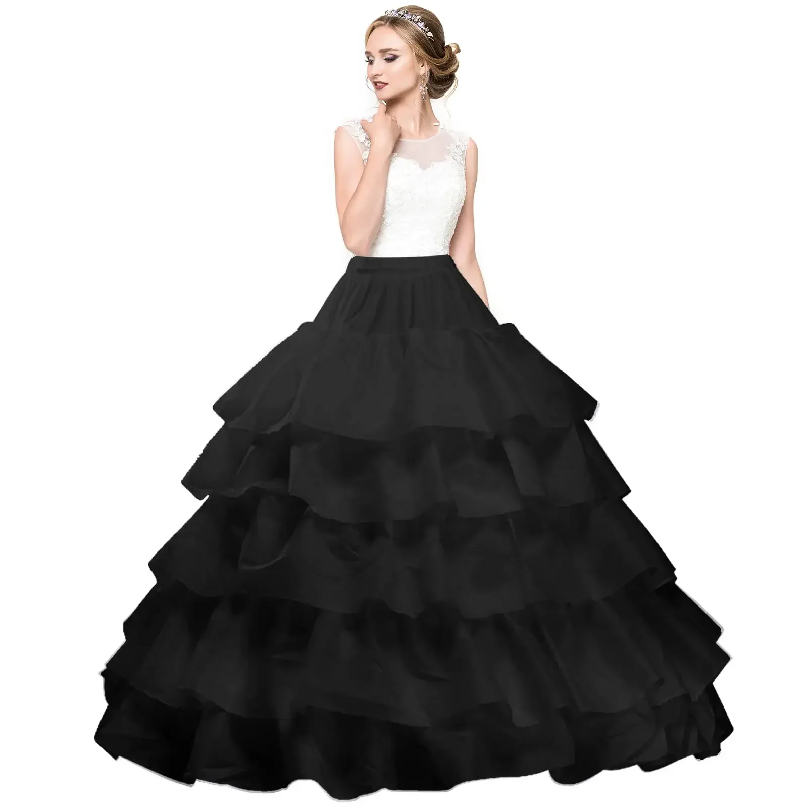 Crinoline Petticoat 6 Hoop Ball Gown Skirt Slips Long Underskirt for Wedding Bridal Dress
Crinoline Petticoat 6 Hoop Ball Gown Skirt Slips Long Underskirt for Wedding Bridal Dress