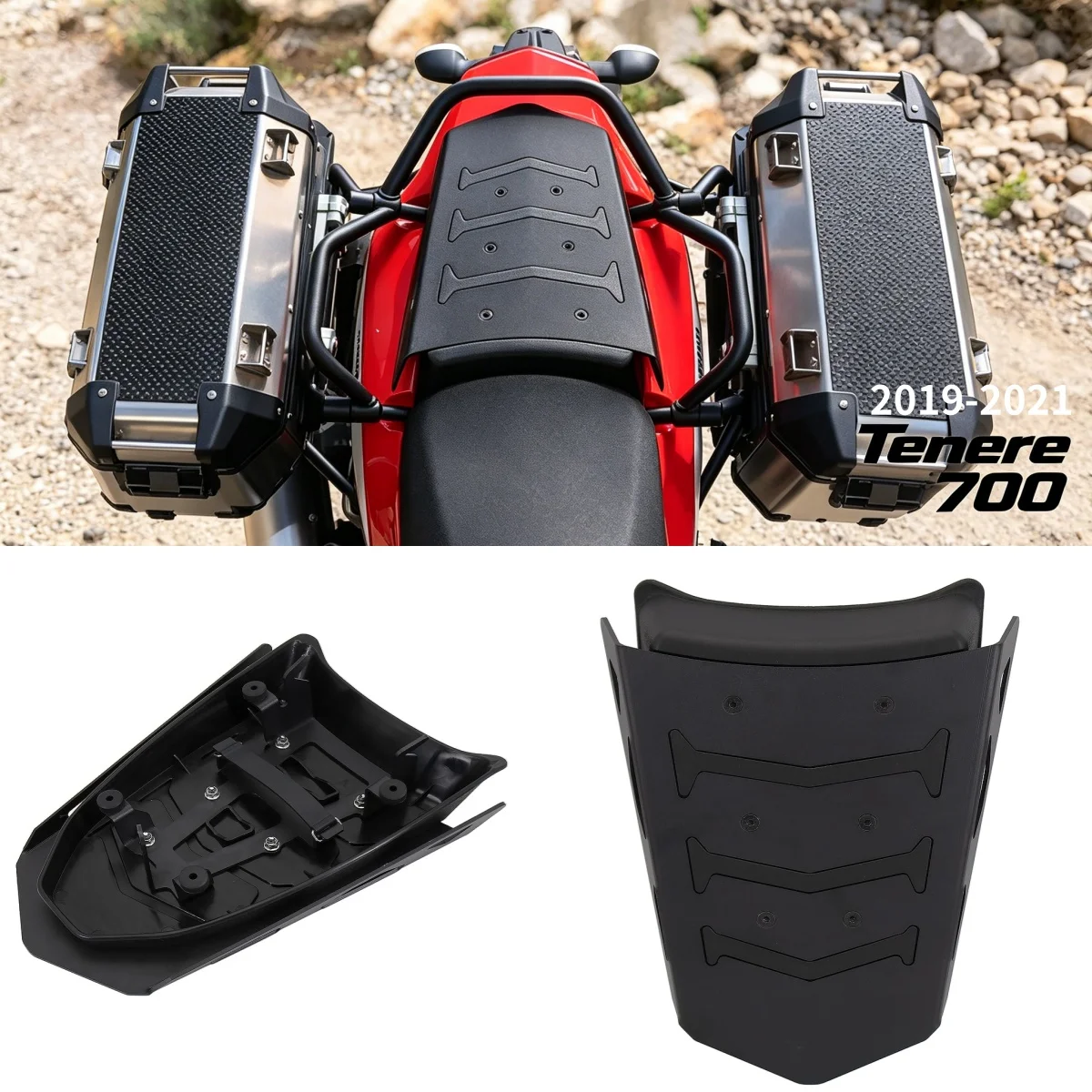 New For Yamaha Tenere 700 TENERE700 2019 2020 2021 Rear Passenger Seat Cowl Cover Extension Plate Solo Seat Rack Luggage Carrier
New For Yamaha Tenere 700 TENERE700 2019 2020 2021 Rear Passenger Seat Cowl Cover Extension Plate Solo Seat Rack Luggage Carrier