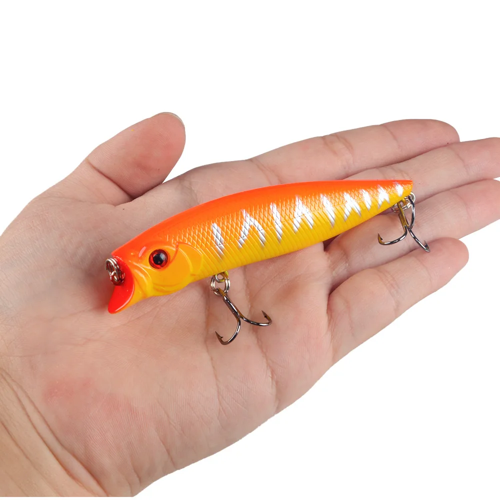 9.5cm 11.5g Topwater Popper Fishing Lure 3D Eyes Rattling Balls 6# Treble Hooks Hard Baits For Bass Freshwater Saltwater
9.5cm 11.5g Topwater Popper Fishing Lure 3D Eyes Rattling Balls 6# Treble Hooks Hard Baits For Bass Freshwater Saltwater