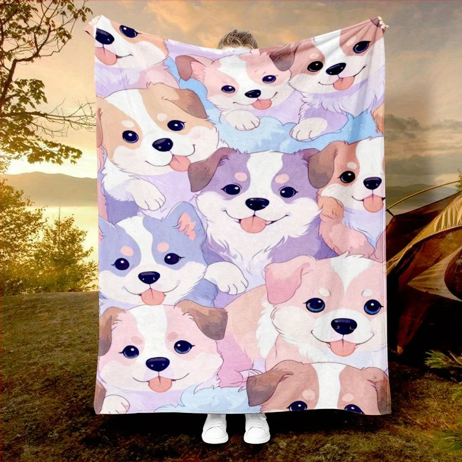 Puppy Love Print Blanket Reversible Flannel Throw for Dog Lovers AllSeason Comfort Furry Friend Gift
Puppy Love Print Blanket Reversible Flannel Throw for Dog Lovers AllSeason Comfort Furry Friend Gift
