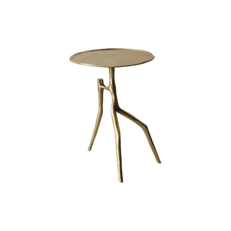 Retro style forged small coffee table, Shuya brass corner table
Retro style forged small coffee table, Shuya brass corner table