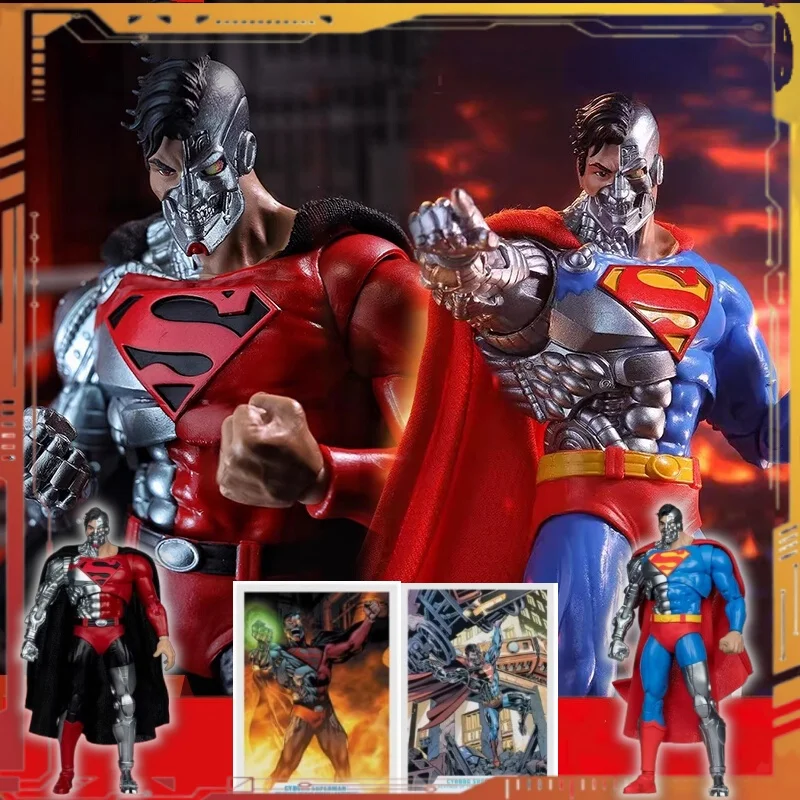 7-inch DC Superman Anime Figure CYBORG Superman Actionable Figure Mechanical Superman Green Lantern Comic Model Collection Toy
7-inch DC Superman Anime Figure CYBORG Superman Actionable Figure Mechanical Superman Green Lantern Comic Model Collection Toy