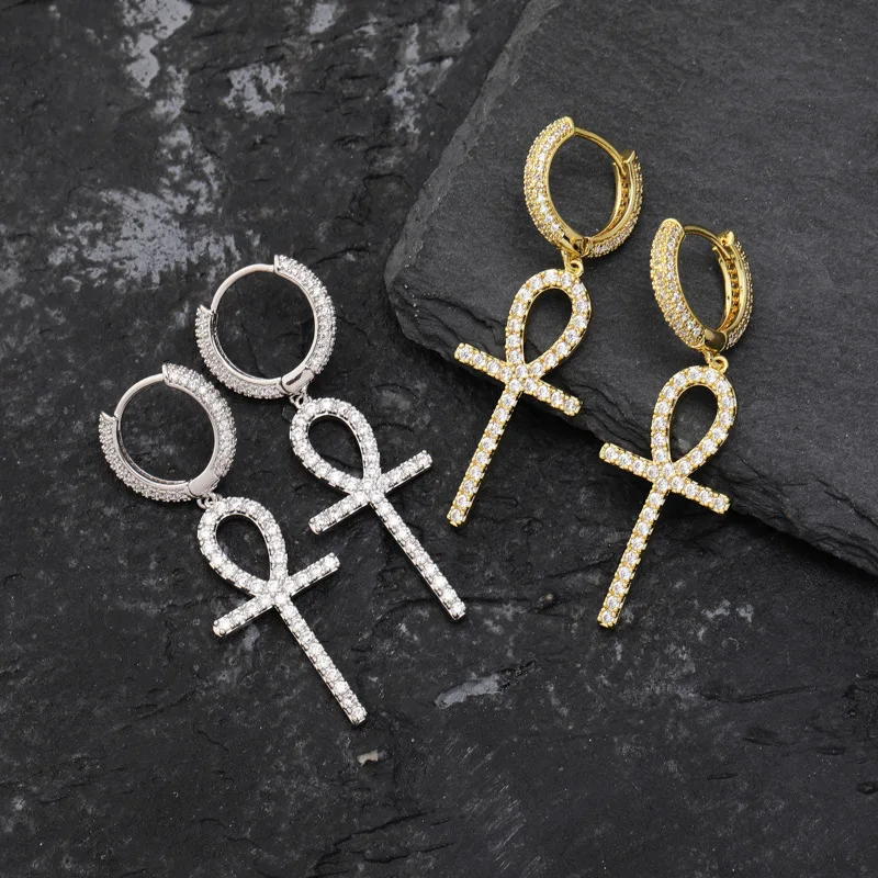 European and American INS popular Anhe key hip-hop men's and women's hinge ring earrings full of zircon tide brand
European and American INS popular Anhe key hip-hop men's and women's hinge ring earrings full of zircon tide brand