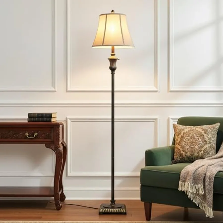Sophia LED Floor Lamp Tall Mid-Century Modern Lamp with Bell Shape Fabric Shade Great for Bedroom and Living Room Decor - Bronz
Sophia LED Floor Lamp Tall Mid-Century Modern Lamp with Bell Shape Fabric Shade Great for Bedroom and Living Room Decor - Bronz