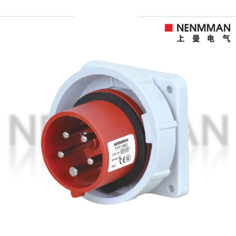 Штепсельная вилка дополнительного устройства Shangman, модель TYP-1983, пятижильный ток, 125 А, уровень защиты 67
Штепсельная вилка дополнительного устройства Shangman, модель TYP-1983, пятижильный ток, 125 А, уровень защиты 67