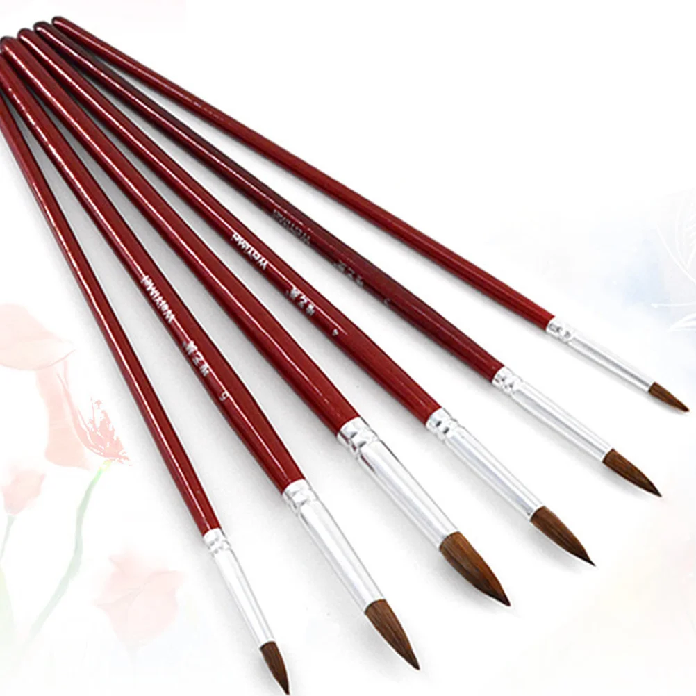 6Pcs Watercolor Paintbrush Set Portable Painting Brush Line Drawing Pen Durable Accessories for Beginners Portable Paintbrush
6Pcs Watercolor Paintbrush Set Portable Painting Brush Line Drawing Pen Durable Accessories for Beginners Portable Paintbrush