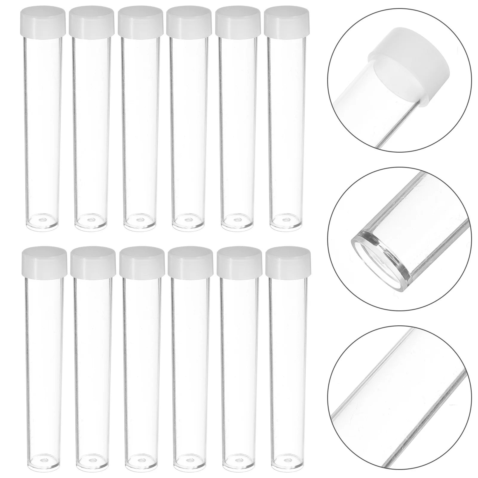 30 Pcs Beads Glitter Sequin Empty Bottle Craft Tubes Round Plastic with Caps Clear Test Transparent Storage
30 Pcs Beads Glitter Sequin Empty Bottle Craft Tubes Round Plastic with Caps Clear Test Transparent Storage