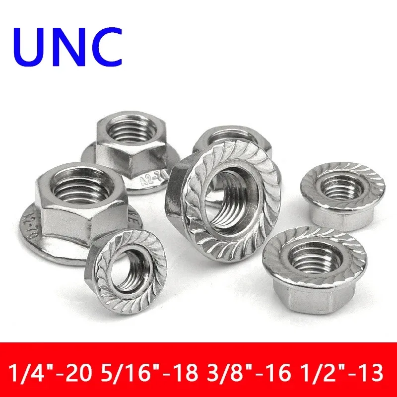 A2 304 Stainless Steel Serrated Spinlock Locking Nut UNC Hexagon Hex Flange Nuts 1/4"-20 5/16"-18 3/8"-16 1/2"-13
A2 304 Stainless Steel Serrated Spinlock Locking Nut UNC Hexagon Hex Flange Nuts 1/4"-20 5/16"-18 3/8"-16 1/2"-13
