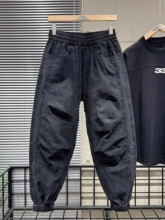 High Quality Men's Vintage Washed Cotton Polyester Casual Pants Loose Harlan Trousers Sports Windproof Trousers for Autumn
High Quality Men's Vintage Washed Cotton Polyester Casual Pants Loose Harlan Trousers Sports Windproof Trousers for Autumn